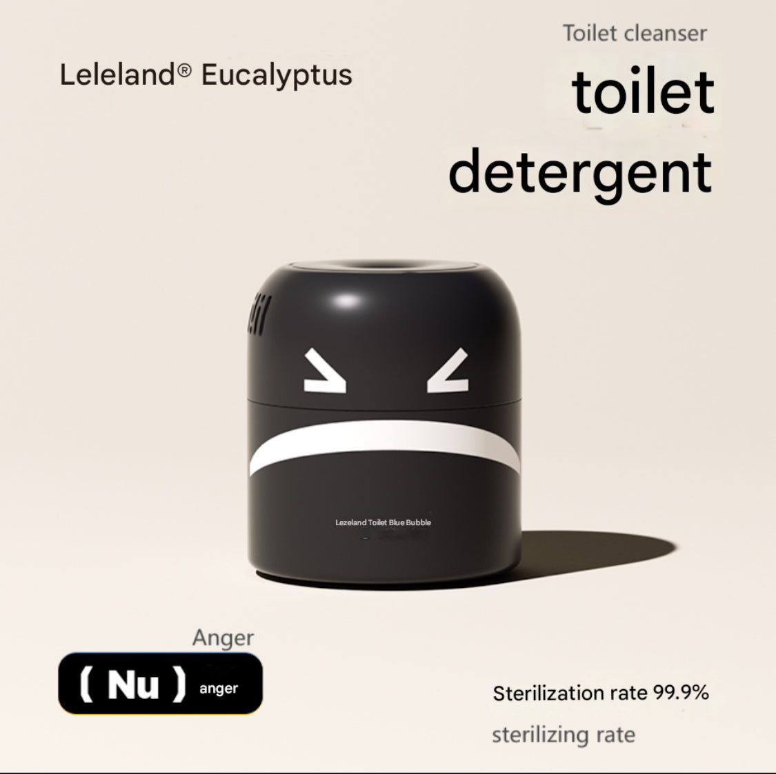 Toilet Blue Bubble Angry