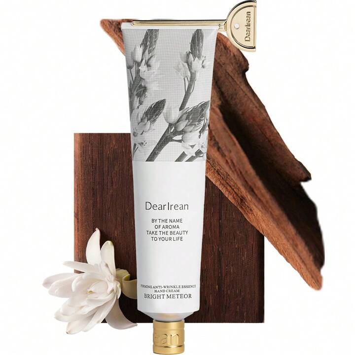 BRIGHT METEOR خشب الصندل والياسمين (5) كريم اليدين لشد البشرة ومحاربة كافية بالياسمين صندل خشبي